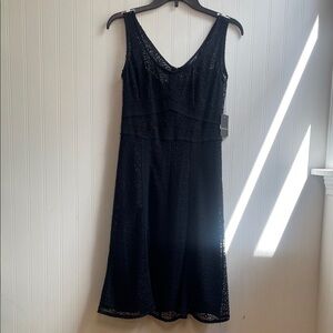 Nanette Lepore Black Lace Midi Dress